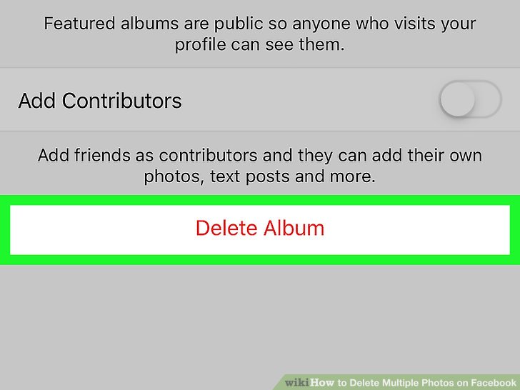 Fastest way to delete mobile photos on facebook free